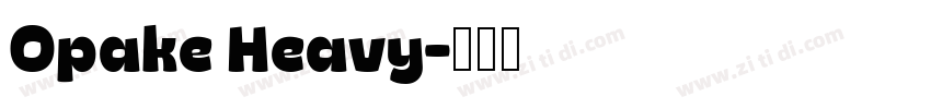 Opake Heavy字体转换